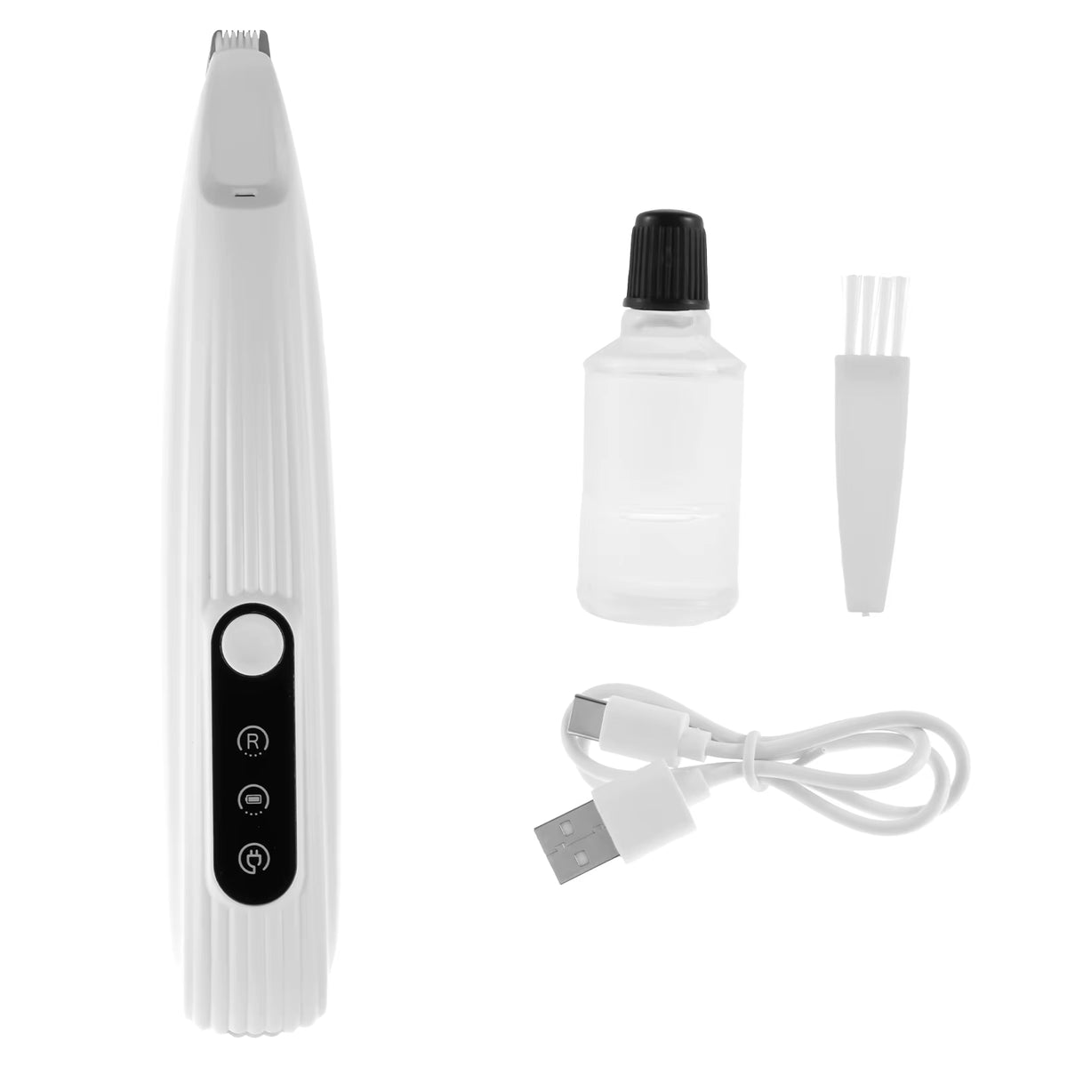 Professional Quiet Paw Trimmer for Dogs and Cats – Rechargeable with LED Light and Low Noise Technology